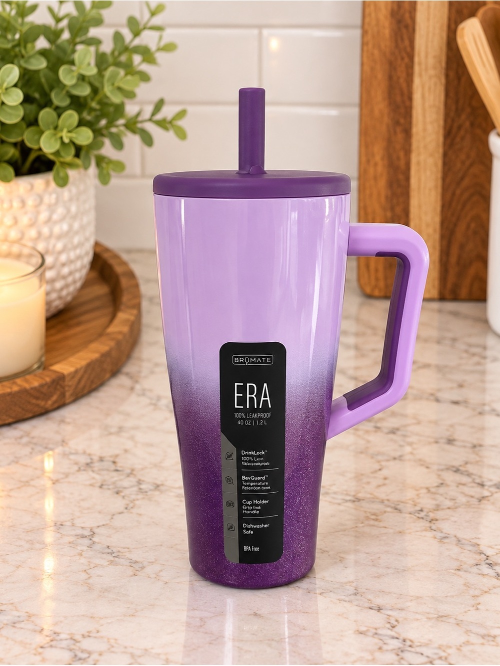 Brumate Era 30oz Straw Tumbler Violet Crush NEW